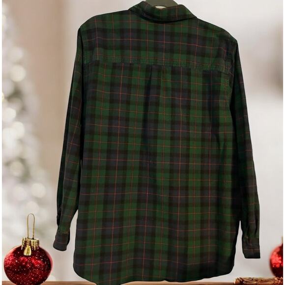 Casey and Max Christmas Shirt Embroidered Snowmen Button Long Sleeve Large Ugly - Picture 3 of 6